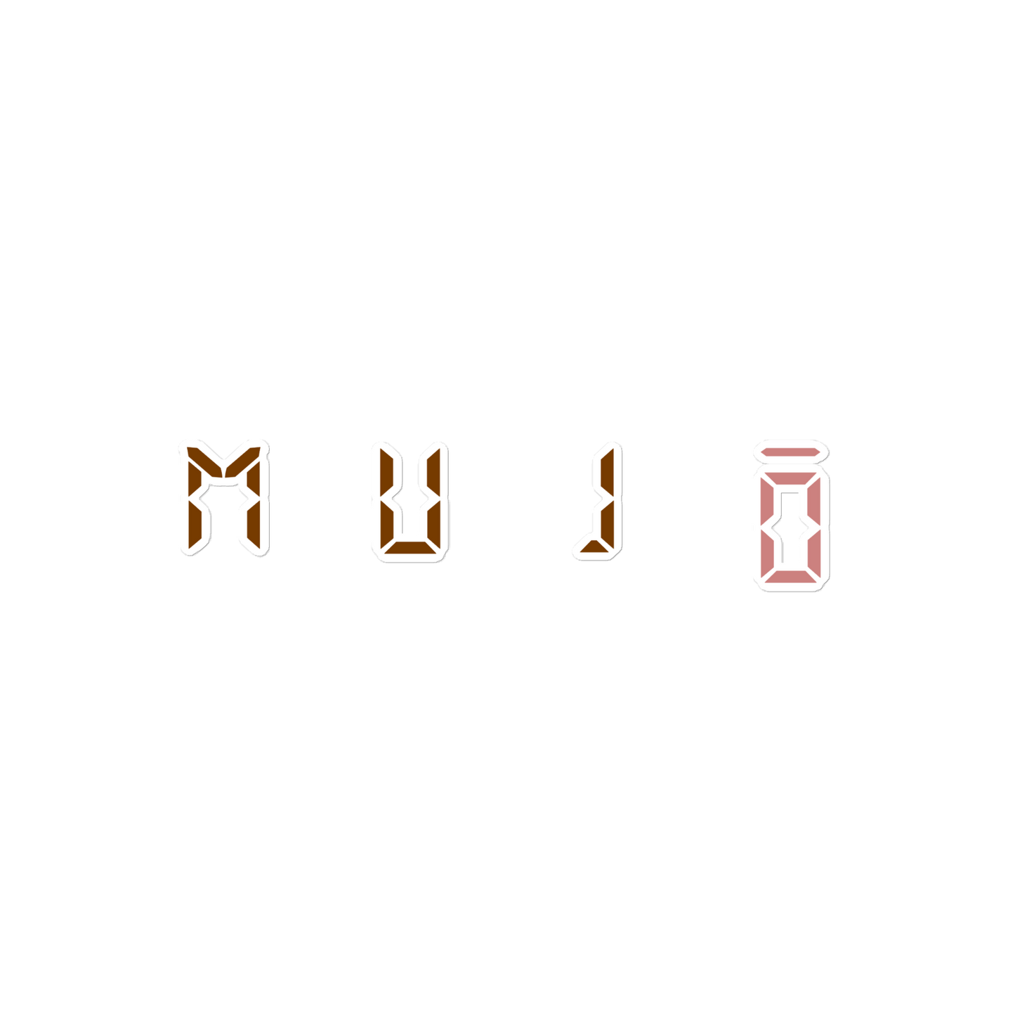 m u j ō | wordmark sticker