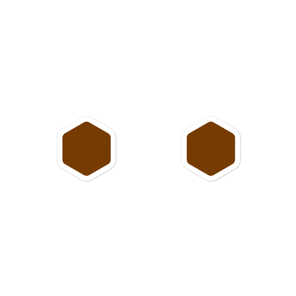 doubledot | walnut emblem | sticker