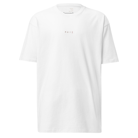 m u j ō | wordmark premium heavyweight tee | men’s